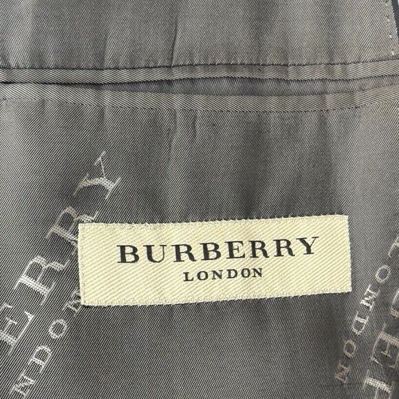 Burberry London Men’s Gray Wool Blazer 2-Button Size 42 US / 52 EU Classic Fit - Picture 9 of 13